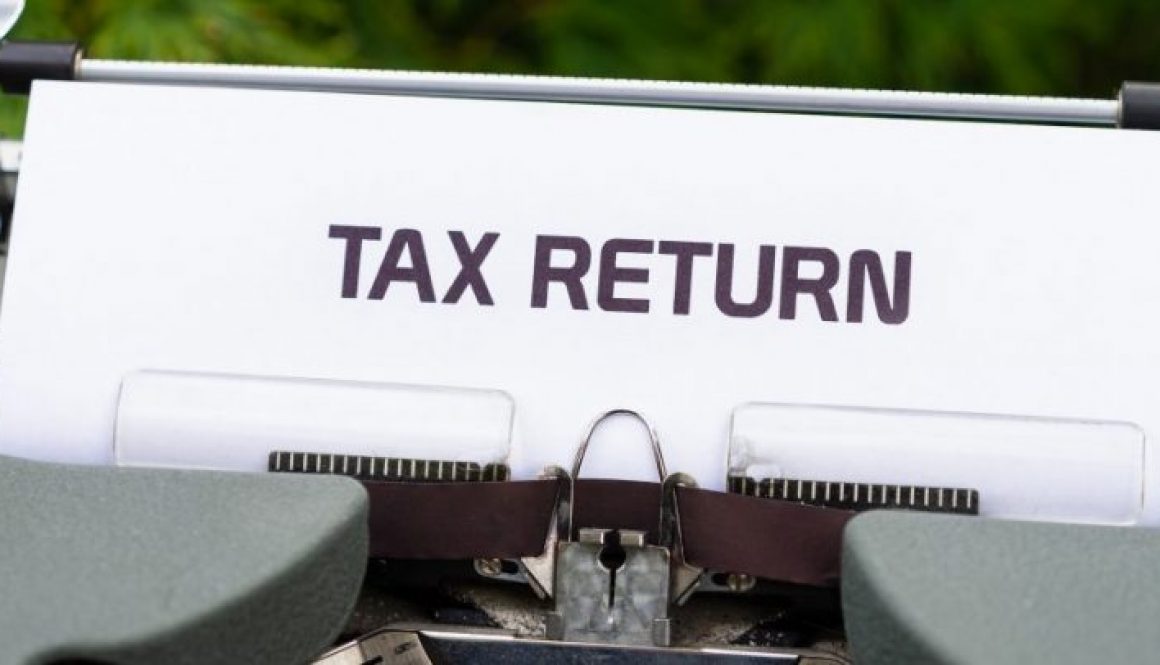 Typewriter tax return